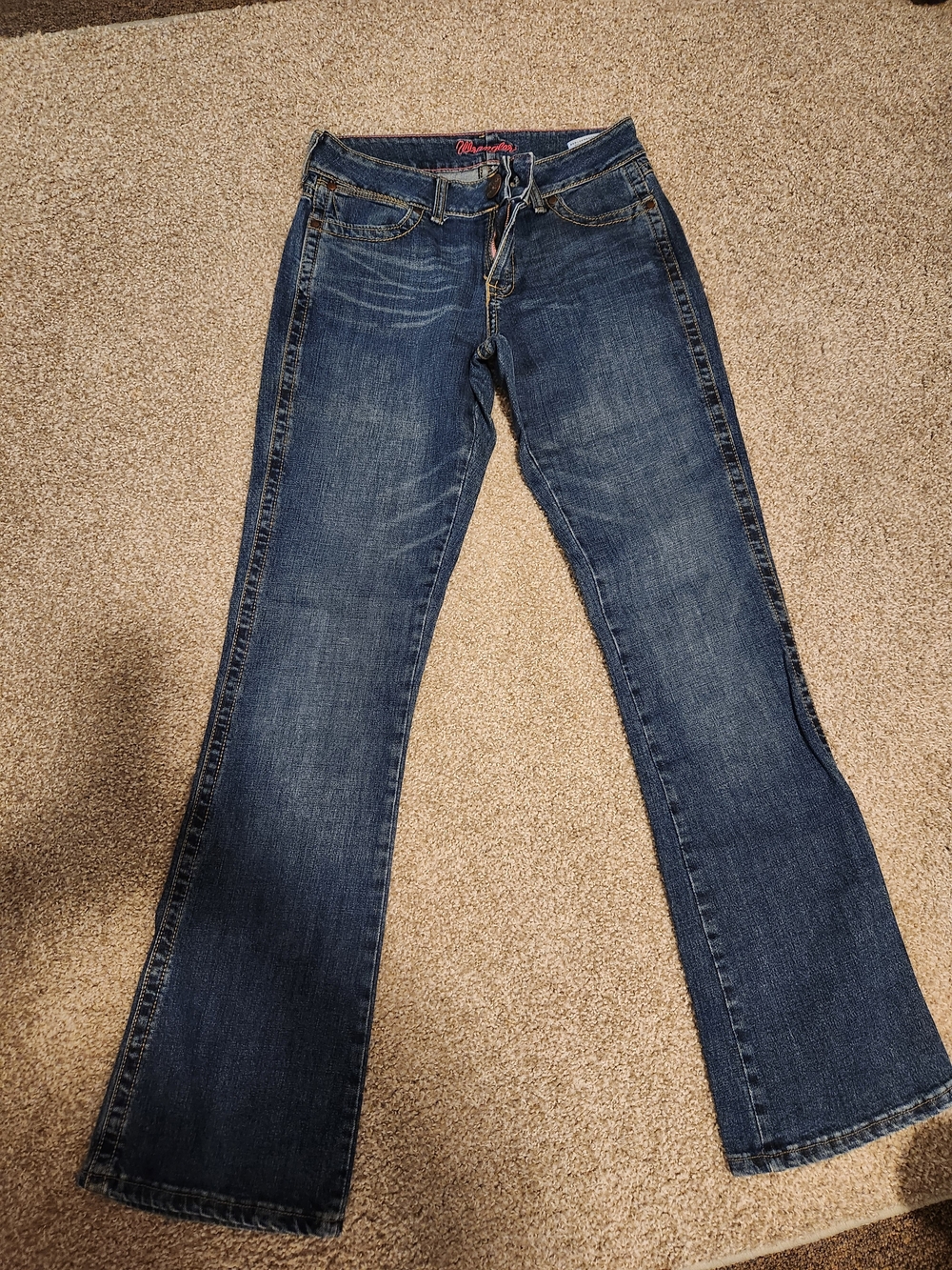Wrangler Women's Dark Blue Flare Jeans 5/6x34